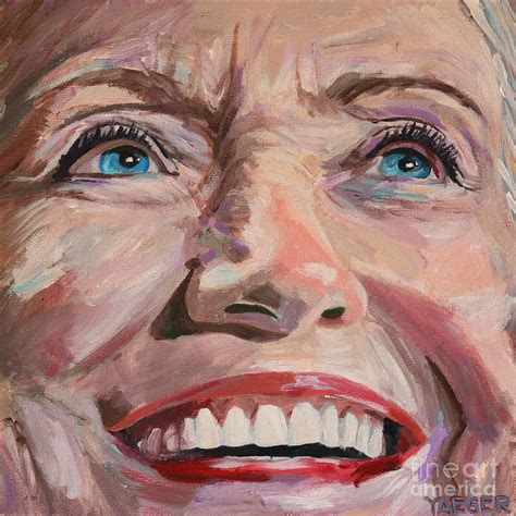 Poised For The Presidency Hillary Clinton Portrait Painting by Robert ...