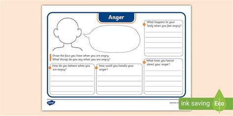 Anger Management Worksheets | Primary Resources - Twinkl