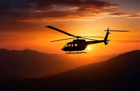 Helicopter Sunset Mountains - Free photo on Pixabay - Pixabay