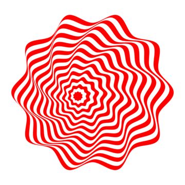 Red Optical Illusion Spiral Vector Background, Op Art Spiral, Red Optical Illusion Swirl ...