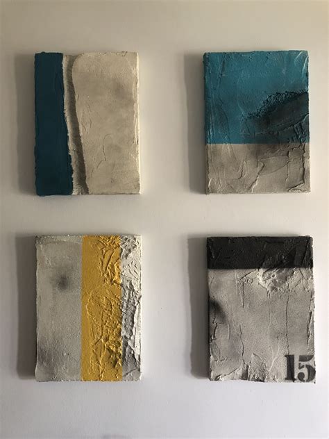 Concrete blocks- Artwork 2017 | Concrete art, Cement art, Diy wall art