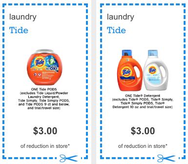 Printable Coupons Tide Laundry Detergent