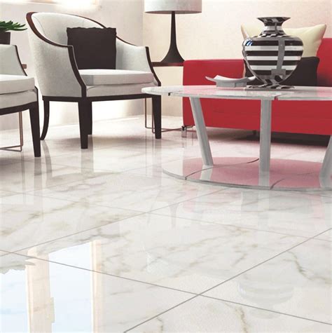 Carrara White High Gloss Ceramic Tile - 24 x 24 - 100128834 | Floor and Decor | Ceramic floor ...