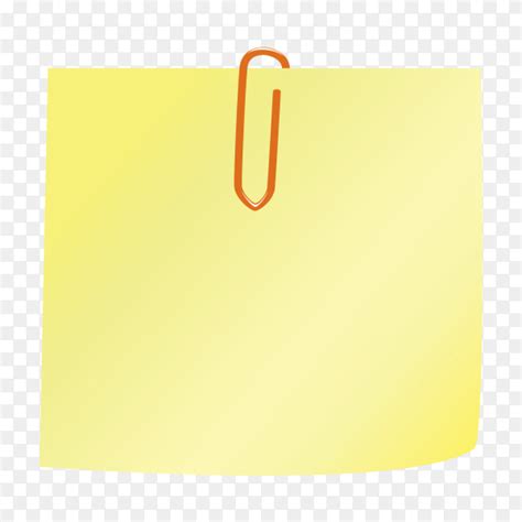 Yellow Note paper and push pin isolated on transparent background PNG - Similar PNG