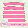 Free Gold Rimmed Pink Labels Design Elements