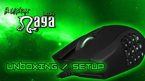 Razer Naga 2014 Edition Unboxing & Setup - YouTube