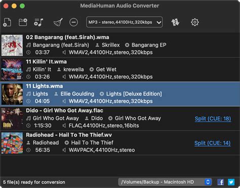 Free audio converter for macOS and Windows