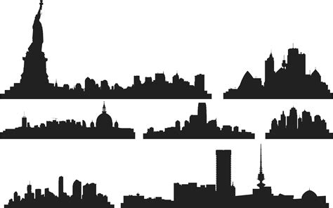 City Skyline Vector at Vectorified.com | Collection of City Skyline ...