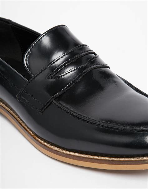 Asos Loafers In Leather in Black for Men | Lyst