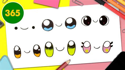 HOW TO DRAW A CUTE EYES KAWAII - YouTube