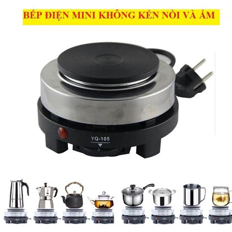 Bếp điện mini pha cafe - Bếp điện mini 500w - Bếp điện đa năng - Bếp ...