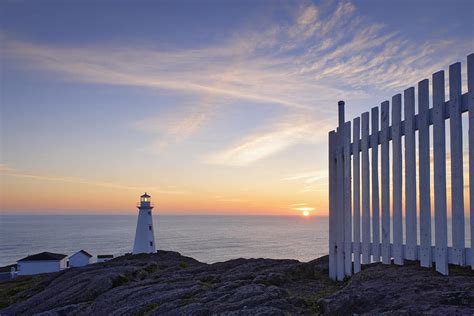 Cape Spear Lighthouse At Sunrise, Cape Photograph by Yves Marcoux - Fine Art America