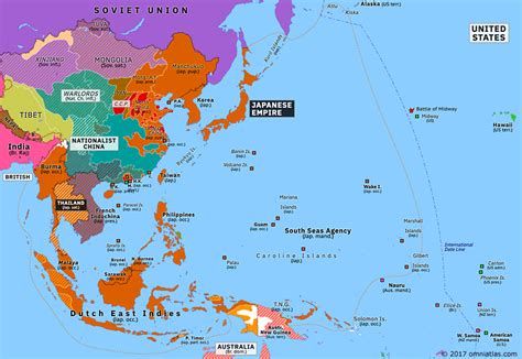 Battle of Midway | Historical Atlas of Asia Pacific (7 June 1942) | Omniatlas