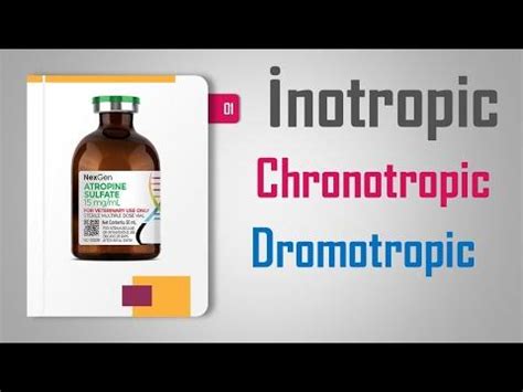 inotropic - chronotropic - dromotropic medication علم الأدوية - YouTube