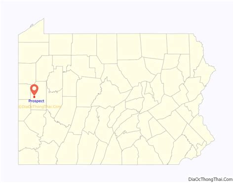 Map of Prospect borough, Pennsylvania