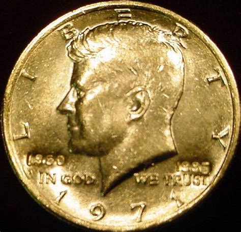 1971 24K Gold plated Kennedy Half Dollar