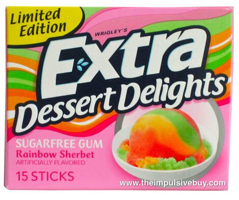 REVIEW: Limited Edition Extra Dessert Delights Rainbow Sherbet - The ...