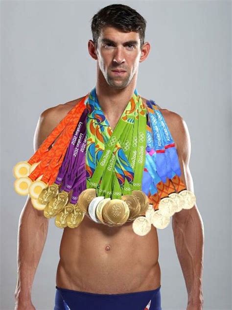 Michael Phelps and all his medals | Michael phelps, Michael phelps medals, Phelps