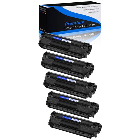 Used 5PK High Yield Q2612A 12A Toner Cartridge for HP LaserJet 1022 ...