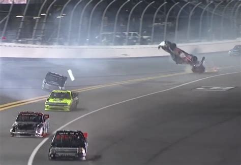 Heavy NASCAR truck crash at Daytona - Speedcafe