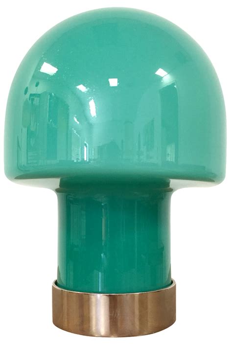 Vintage Laurel Glass Blown Mushroom Lamp | Chairish