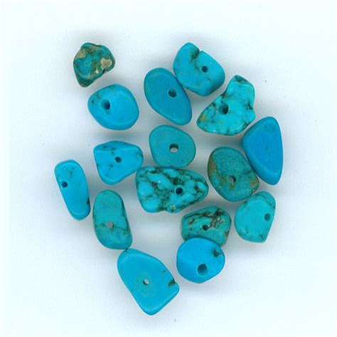 Turquoise Nuggets - Unstrung, 5-6mm | Crazy Crow Trading Post