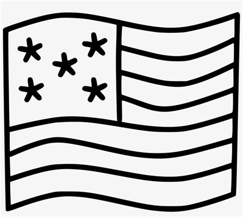 American Usa Flag Comments - Line Art Transparent PNG - 980x828 - Free Download on NicePNG