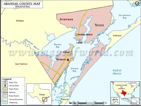 Aransas County Map | Map of Aransas County, Texas