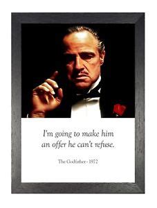 The Godfather American Crime Italian Mafia Quote Vintage Retro Picture ...