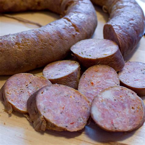 Smoked Andouille Sausage - Recipe to make at home in smoker