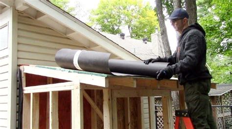 How to Properly Install Roofing Felt on a Shed, Garage or House ...