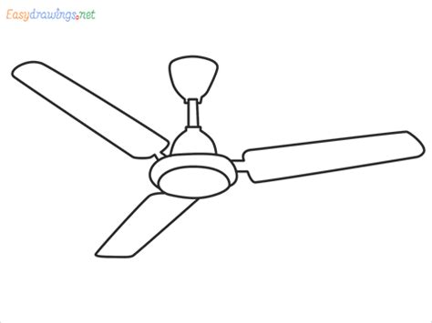 Ceiling Fan Line Drawing | Shelly Lighting