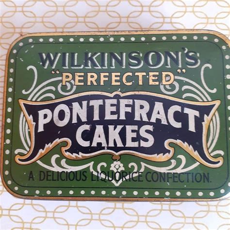 Wilkinsons Pontefract liquorice cakes vintage tin 1940s | Etsy ...