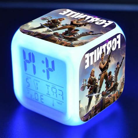 Fortnite LED Night light Lamp Digital Alarm Clock