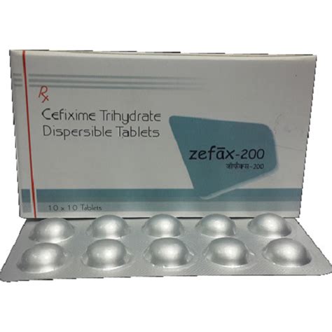 Acid-resistant Cefixime Trihydrate 200 Mg Dispersible Antibiotic Tablets, 10x10 Alu Alu at Best ...