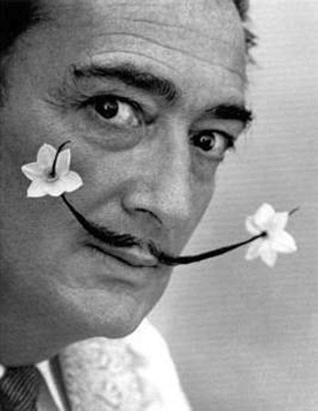 salvador_dali_flower_moustache | Dali, Salvador dali, Artist