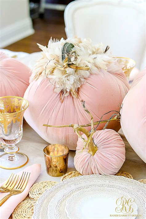 Pink Pumpkin Fall Tablescape - Randi Garrett Design