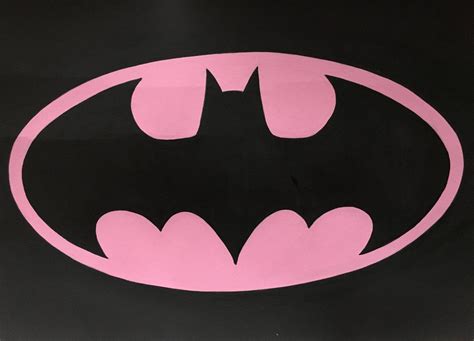 Batman Logo Pink by UntwistedArt on Etsy