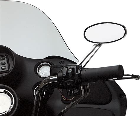 Drag Specialties Chrome LED Stealth II Right Hand Handlebar Motorcycle Mirror | JT's CYCLES