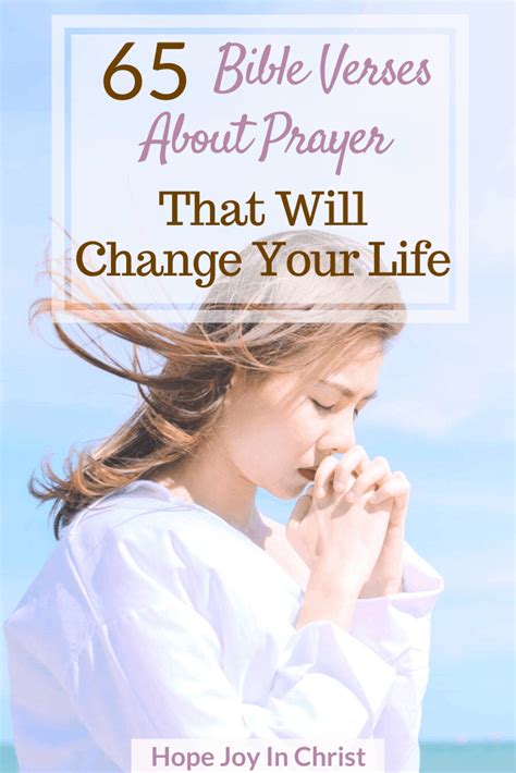 65 Bible Verses About Prayer That Will Change Your Life - HopeJoy