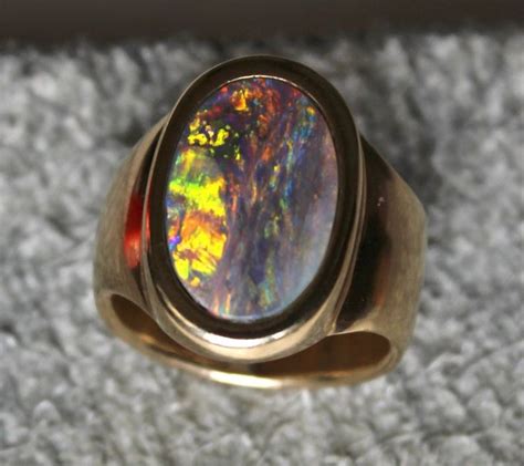 Australian Black Opal Rings Opal australian ring crystal tanzanite – Kerjo Bareng