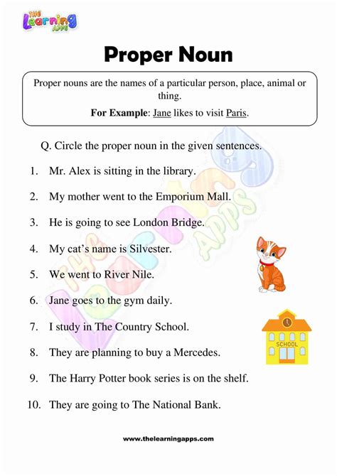 Proper Noun Worksheets Proper And Common Nouns Worksh - vrogue.co