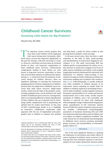 (PDF) Childhood Cancer Survivors