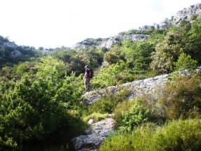 Hiking on the southern slopes of island Brač