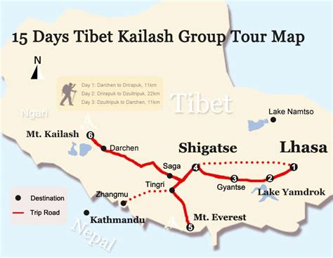 Kailash Range Map