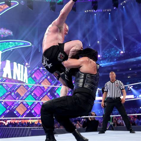 Wrestlemania 34 ~ Roman Reigns vs Brock Lesnar - wwe photo (41294244) - fanpop