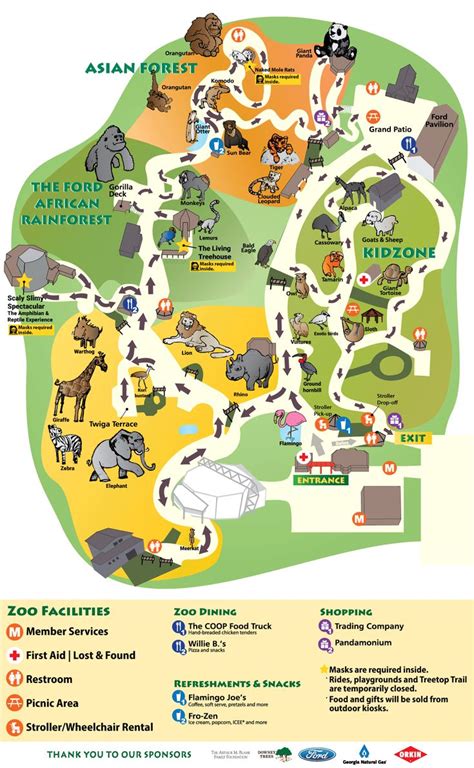 Zoo Map - Zoo Atlanta