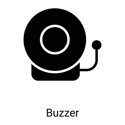 alarm, buzzer line icon isolated on white background 9781235 Vector Art at Vecteezy