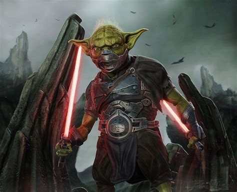 Dark Master Yoda (Star Wars) by Kurt Boutilier • /r/alternativeart ...