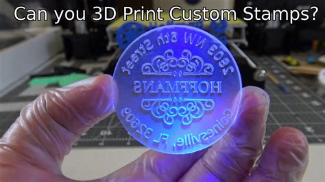 Can you 3D Print custom stamps? DIY Crafting - YouTube